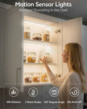 60cm black LED strip, wireless magnetic under-cabinet lighting, USB rechargeable, suitable for wardrobes, kitchens, and hallways. In Australia - Darrahopens