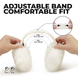 Khaki fluffy Plush Winter Ear Muffs for Women, Foldable Soft Ear Warmers Windproof Thermal Earmuffs for Cold Weather Outdoor Daily Wear In Australia - Darrahopens