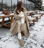 Foundation skin AU14 Women Lyocell High Waist Thermal Long Johns, Fleece Lined Slim Fit Base Layer Pants, Stretchy Warm Inner Thermal Leggings for Autumn Winter