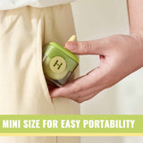 Matcha Green Portable Reusable Washable Lint Roller Strong Sticky Fluff Dust Hair Remover for Clothing & Fabric In Australia - Darrahopens