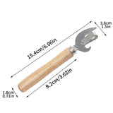 Manual Can Opener, Wooden Material Stainless Steel Bottle Opener Manual with Wooden Handle, Easy Open Multifunctional Side Cut Traditional Stab Can & Tin Opener for Kitchen Camping Traveling In Australia - Darrahopens