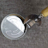 Manual Can Opener, Wooden Material Stainless Steel Bottle Opener Manual with Wooden Handle, Easy Open Multifunctional Side Cut Traditional Stab Can & Tin Opener for Kitchen Camping Traveling In Australia - Darrahopens