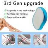 Blue Crystal Hair Eraser for Women Men, Reusable Painless Body Hair Remover, Portable Exfoliation Epilator Tool to Remove Hair on Arms Legs Back In Australia - Darrahopens