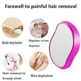 Pink Crystal Hair Eraser for Women Men, Reusable Painless Body Hair Remover, Portable Exfoliation Epilator Tool to Remove Hair on Arms Legs Back In Australia - Darrahopens