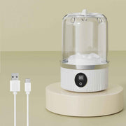 White portable mini washing machine, suitable for underwear, socks, baby clothes - rechargeable cordless compact washing machine, suitable for small loads, travel and dormitory use - USB rechargeable home/apartment washing machine