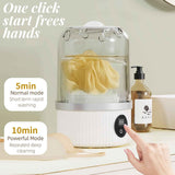 White portable mini washing machine, suitable for underwear, socks, baby clothes - rechargeable cordless compact washing machine, suitable for small loads, travel and dormitory use - USB rechargeable home/apartment washing machine