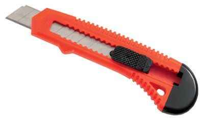 Orange multi-functional utility knife/box opener/retractable blade/breakable razor with safety lock In Australia - Darrahopens