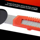 2-pack multi-tool knife/box opener/retractable blade/breakable razor with safety lock In Australia - Darrahopens