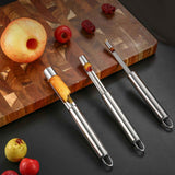 0.8 cm diameter stainless steel fruit corer tool, hawthorn date cherry apple multi-purpose corer, seed corer corer for home kitchen In Australia - Darrahopens