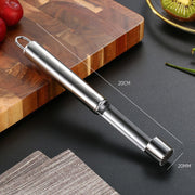 0.8 cm diameter stainless steel fruit corer tool, hawthorn date cherry apple multi-purpose corer, seed corer corer for home kitchen