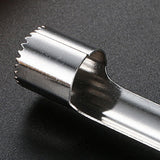 1cm diameter stainless steel fruit corer tool, hawthorn date cherry apple multi-purpose corer, seed corer corer for home kitchen