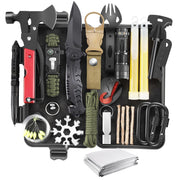 Red box outdoor survival equipment, wilderness survival treasure box toolbox set, adventure travel, car self rescue, car mounted artifact In Australia - Darrahopens