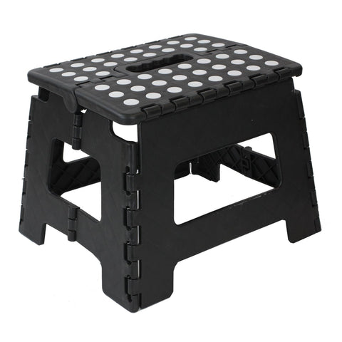 Black small thick anti slip folding stool for outdoor camping, portable folding stool for home use, multifunctional home leisure, Gaomaza In Australia - Darrahopens