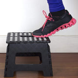 Black small thick anti slip folding stool for outdoor camping, portable folding stool for home use, multifunctional home leisure, Gaomaza In Australia - Darrahopens