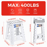 White large thick anti slip folding stool for outdoor camping, portable folding stool for home use, multifunctional home leisure, and more In Australia - Darrahopens