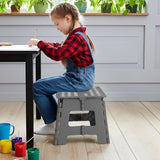 Gray small thick anti slip folding stool, portable folding stool for outdoor camping, multifunctional home use, leisure, and home use