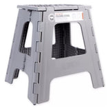 Grey large thick anti slip folding stool, portable folding stool for outdoor camping, multifunctional home and leisure, Gaomaza