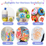 12 color acrylic paint markings, double pointed, with 1mm ultra-fine and 1-5mm point tips, waterproof, non-toxic, suitable for rocks, glass, ceramics In Australia - Darrahopens