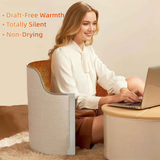 Under Desk Heater, 150W Quiet Foot Warmers for Feet with Detachable Foot Heating Pad, Graphene Radiant Heat Panel with Thermostat & Timer, Portable Energy-Saving for Office/Home,8 Heat Levels