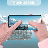 Gloves for Women Girl, Winter Touch Screen, Comfortable and Warm Double-Sided Velvet Lining Thickened Warm Glove,Pink