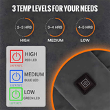 Heated Scarf for Women & Men, Rechargeable Neck Heating Wrap with 3 Heat Settings, Portable Electric Neck Warmer, Fast Heating for Office, Outdoor Winter Warm Gift,Black