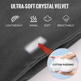 Heated Scarf for Women & Men, Rechargeable Neck Heating Wrap with 3 Heat Settings, Portable Electric Neck Warmer, Fast Heating for Office, Outdoor Winter Warm Gift,Black