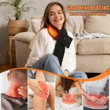 Heated Scarf for Women & Men, Rechargeable Neck Heating Wrap with 3 Heat Settings, Portable Electric Neck Warmer, Fast Heating for Office, Outdoor Winter Warm Gift,Black