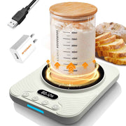 Constant Temperature Heating Coaster with Timer, Electric Mug Warmer for Milk Coffee, Auto Off Heating Pad Base, Portable Office Dorm Home Cup Warmer