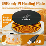 Constant Temperature Heating Coaster with Timer, Electric Mug Warmer for Milk Coffee, Auto Off Heating Pad Base, Portable Office Dorm Home Cup Warmer In Australia - Darrahopens