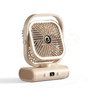 White USB Desk Fan, 5 Speeds Quiet Table Fan with 90° Oscillation, Plug-in Small Desktop Fan with Night Light for Bedroom, Home Office In Australia - Darrahopens
