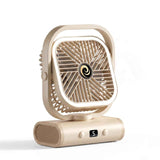 White USB Desk Fan, 5 Speeds Quiet Table Fan with 90° Oscillation, Plug-in Small Desktop Fan with Night Light for Bedroom, Home Office In Australia - Darrahopens
