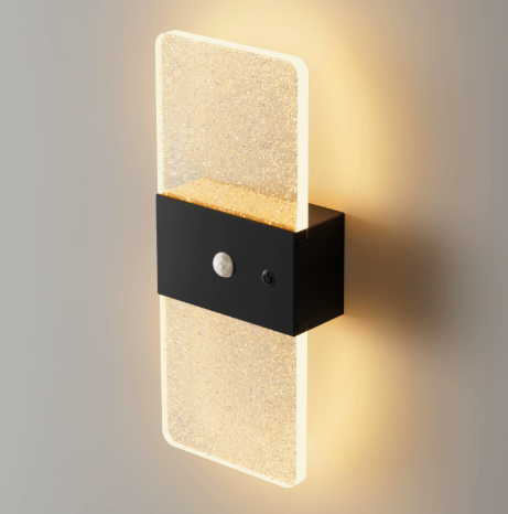 Rechargeable Motion Sensor Night Light, Wall Mounted LED Lamp with Magnetic Base, 3 Color Temperatures, 12 Hour Always-On Mode, 60 Day Sensing Mode, No Wiring Required (Black Rectangle) In Australia - Darrahopens
