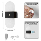 Rechargeable Motion Sensor Night Light, Wall Mounted LED Lamp with Magnetic Base, 3 Color Temperatures, 12 Hour Always-On Mode, 60 Day Sensing Mode, No Wiring Required (White Oval) In Australia - Darrahopens