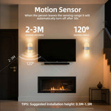 Rechargeable Motion Sensor Night Light, Wall Mounted LED Lamp with Magnetic Base, 3 Color Temperatures, 12 Hour Always-On Mode, 60 Day Sensing Mode, No Wiring Required (White Oval) In Australia - Darrahopens
