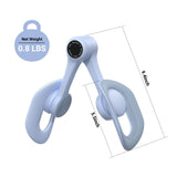 Blue Thigh Trainer for Women, Multi-Function Pelvic Floor Exercise Equipment with Digital Display, Timer, Counter & Calorie Tracking, Inner Thigh Exerciser for Hip, Leg and Butt Toning