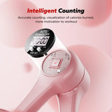 Pink Thigh Trainer for Women, Multi-Function Pelvic Floor Exercise Equipment with Digital Display, Timer, Counter & Calorie Tracking, Inner Thigh Exerciser for Hip, Leg and Butt Toning