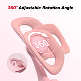 Pink Thigh Trainer for Women, Multi-Function Pelvic Floor Exercise Equipment with Digital Display, Timer, Counter & Calorie Tracking, Inner Thigh Exerciser for Hip, Leg and Butt Toning