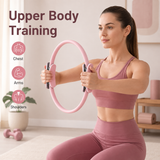 Pilates Ring Fitness Circle 14.96", Yoga Magic Circle with Dual Padded Handles for Mat & Reformer Workouts, Resistance Exercise Ring for Arms, Legs & Core Toning, Purple