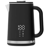 Black electric kettle, 1.7L stainless steel kettle, 1500W rapid heating, with LED display, adjustable temperature, double-walled anti-scalding design, automatic power-off. In Australia - Darrahopens