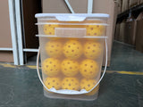 40-Hole Pickleball Ball Buckets - Yellow 40-Hole Bucket 36-Pack In Australia - Darrahopens