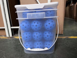40-Hole Pickleball Ball Buckets - Blue 40-Hole Bucket 36-Pack