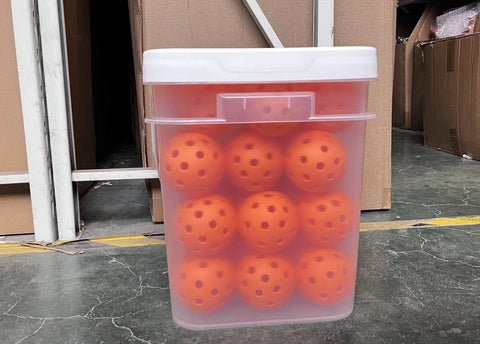 40-Hole Pickleball Ball Buckets - Orange 40-Hole Bucket 36-Pack