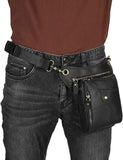 Brown men's Genuine Leather Outdoor Sporting Hiking Waist Hip Pack Messenger Shoulder Drop Leg Thigh Bag Pouches In Australia - Darrahopens