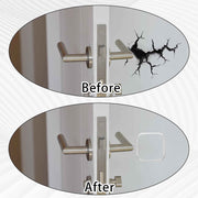 Door Stopper Wall Protector, 6 Pcs Transparent Door Knob Wall Protector Thicken Square Walls Shield Bumper Guard from Doors Knobs, Sturdy Self Adhesive, Reusable Washable for Office Home