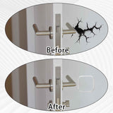 Door Stopper Wall Protector, 6 Pcs Transparent Door Knob Wall Protector Thicken Square Walls Shield Bumper Guard from Doors Knobs, Sturdy Self Adhesive, Reusable Washable for Office Home