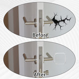 Door Stopper Wall Protector, 3 Pcs Transparent Door Knob Wall Protector Thicken Square Walls Shield Bumper Guard from Doors Knobs, Sturdy Self Adhesive, Reusable Washable for Office Home