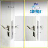 Door Stopper Wall Protector, 3 Pcs Transparent Door Knob Wall Protector Thicken Round Walls Shield Bumper Guard from Doors Knobs, Sturdy Self Adhesive, Reusable Washable for Office Home