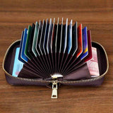 Blue Anti-Magnetic Card Wallet, Creative Multi-Slot Large Capacity Card Holder for Bank Cards, ID, Driver Licence & Business Cards