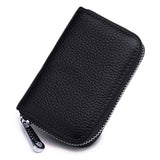 Men Women PU Leather RFID Blocking Card Wallet, Ultra Slim Portable Anti Demagnetisation Credit Card Holder, Mini Lightweight Card Case for Bank Cards ID Daily Carry In Australia - Darrahopens