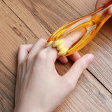 1Pcs Foot & Finger Roller Massager, Amber‑Colored Plastic Acupoint Massage Tool, Boost Blood Circulation, Relieve Finger Pain and Stress for Hands and Feet